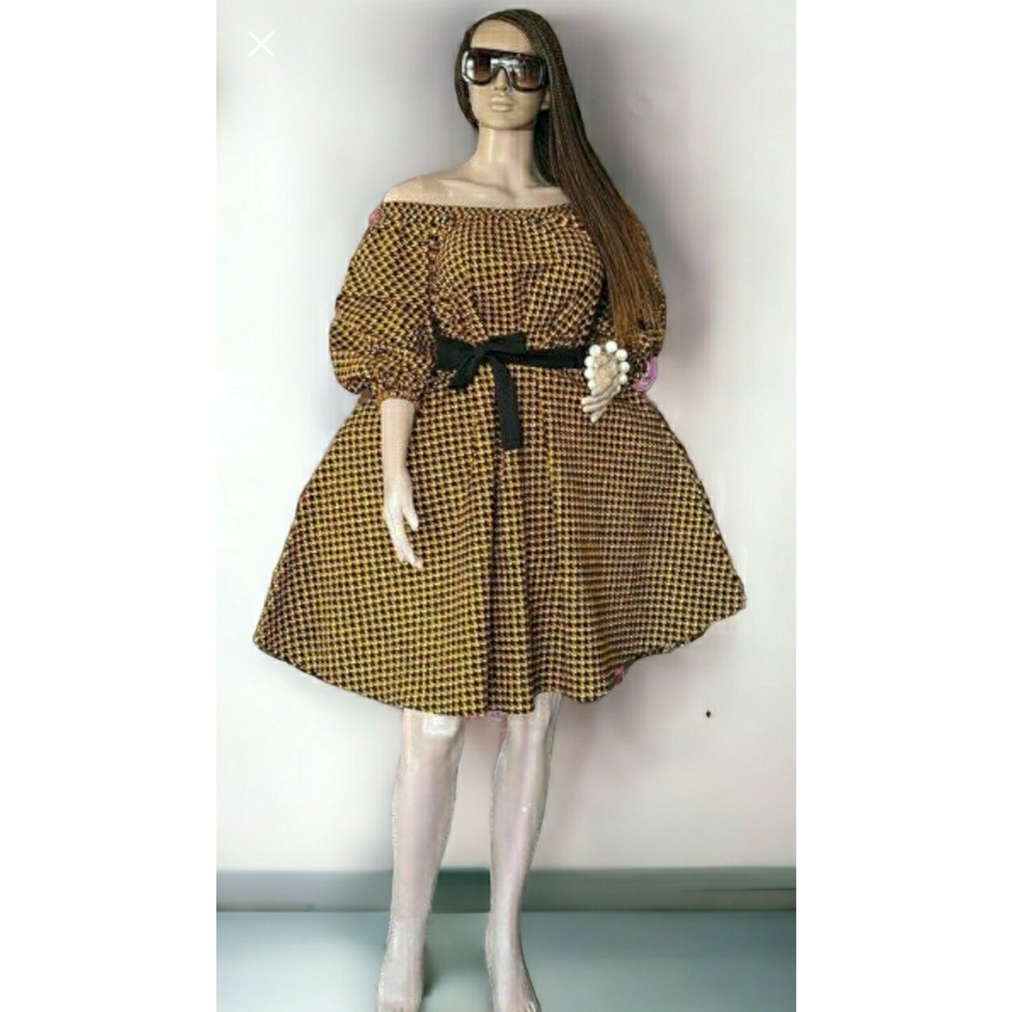 Robe élégante en wax robe décontractée confortable en wax