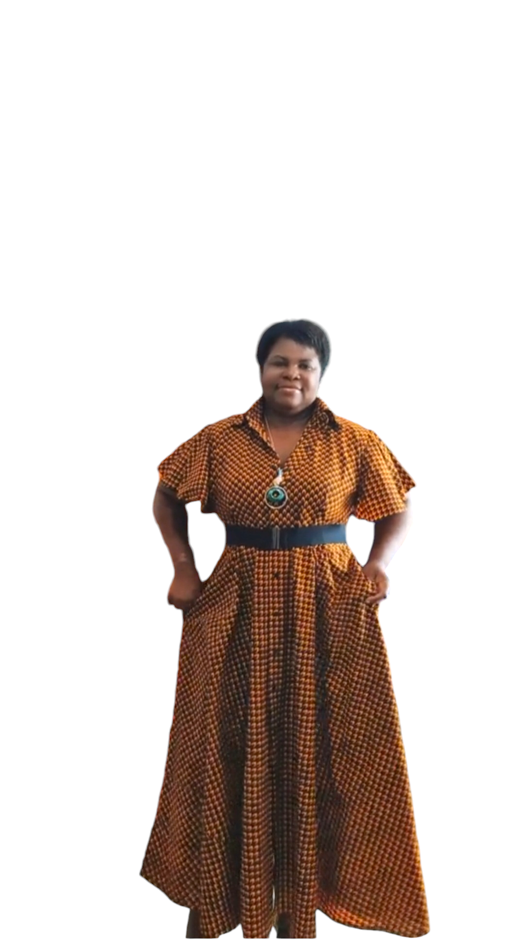 Longue robe en pagne africain clearance