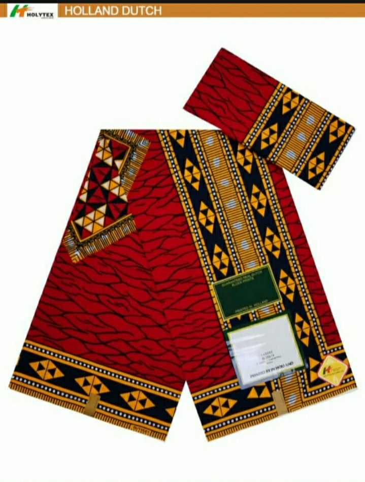 Robe africaine mi-longue en wax pour femme