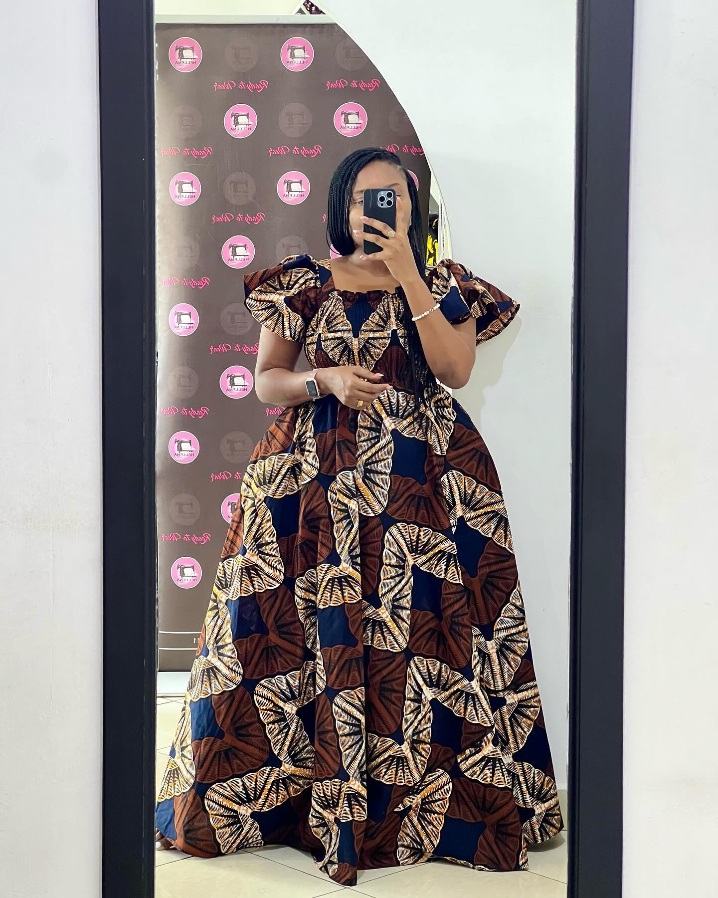Robe africaine LONGUE en wax