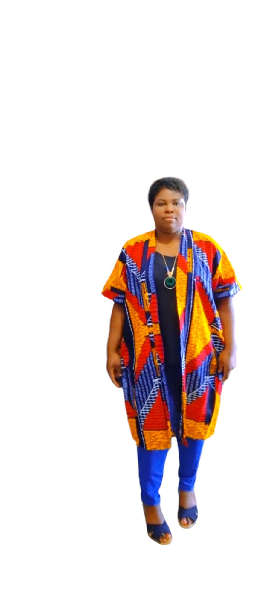 Tenue Africaine de Kimono en wax Ankara Kimono jacket