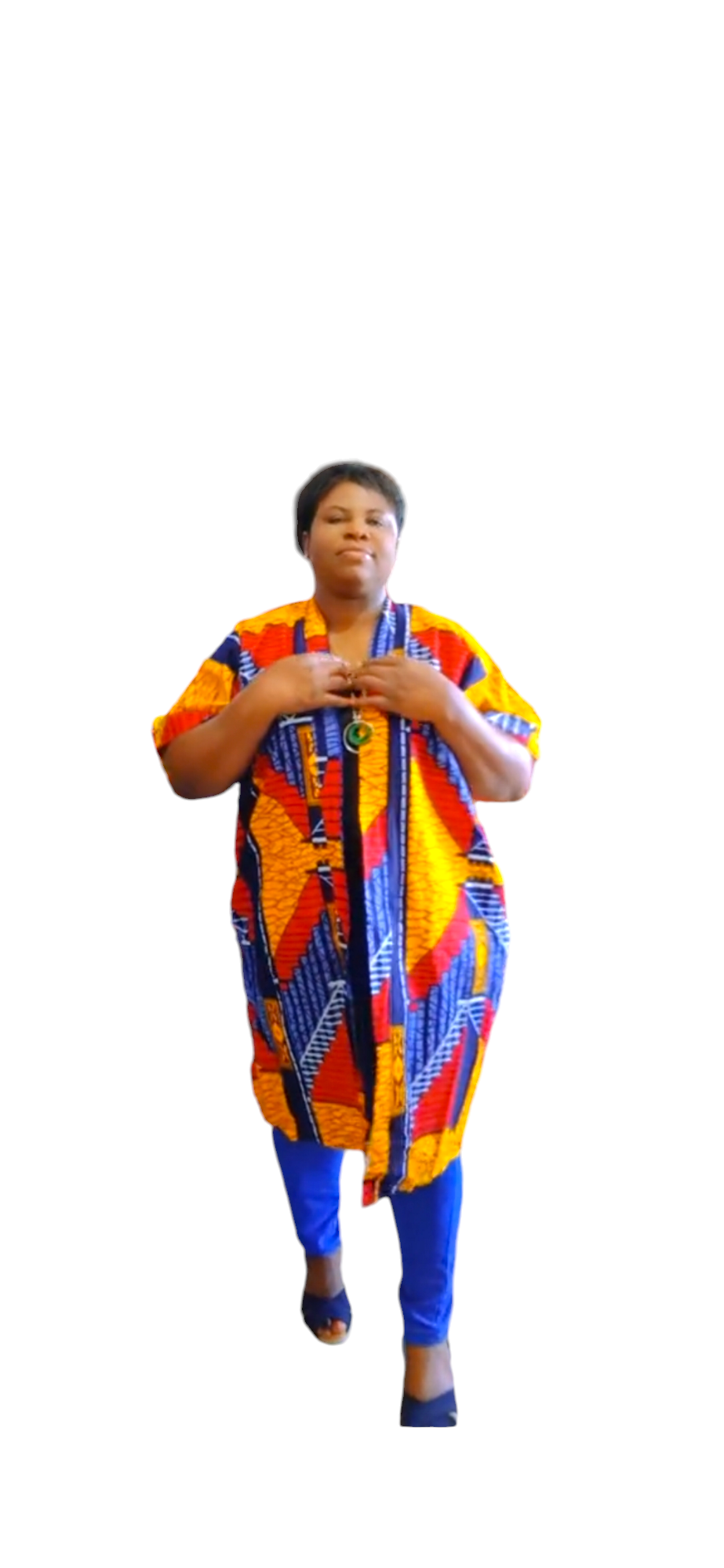 Tenue Africaine de Kimono en wax Ankara Kimono jacket