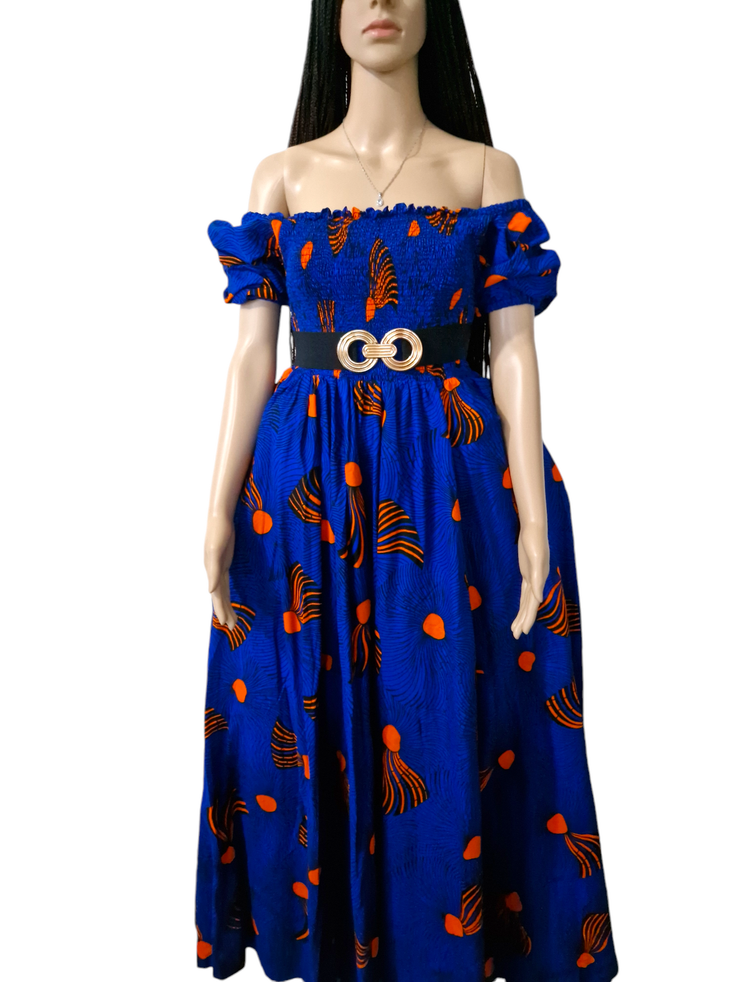 TRÈS BELLE TENUE AFRICAINE DE ROBE LONGUE MOYENNE 2024 WAX/PAGNE AFRICAN CASUAL DRESS ANKARA GOWN