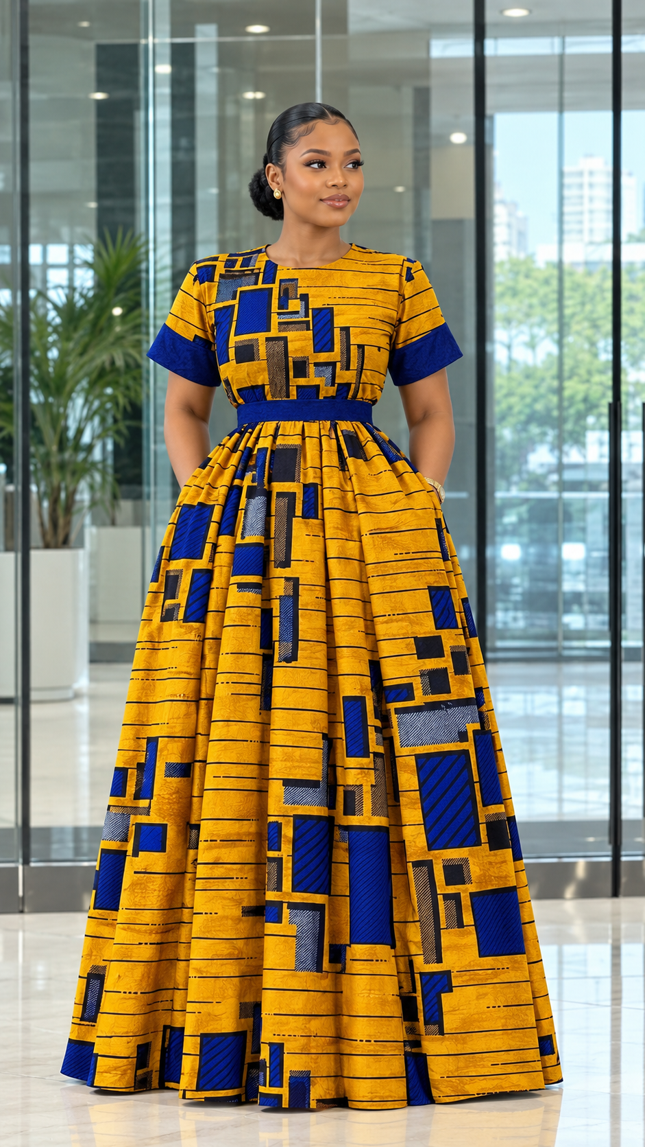 Tenue Africaine Robe Ankara Chic & Majestueuse