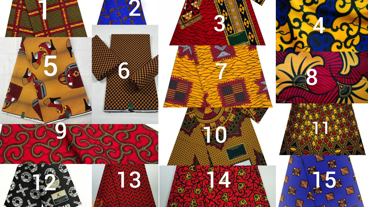 Combinaison en wax combinaison africaine short pour femme